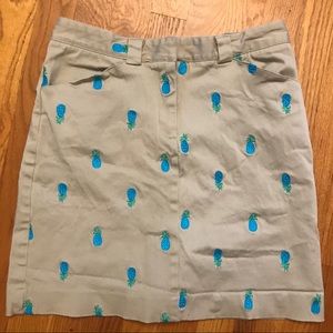 Lilly Pulitzer | Retired Pineapple Khaki Skirt